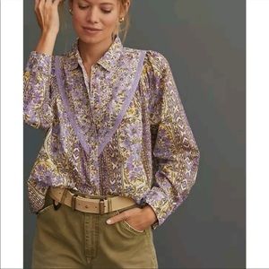 Detailed Pilcro Collared Blouse